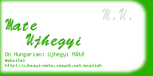 mate ujhegyi business card